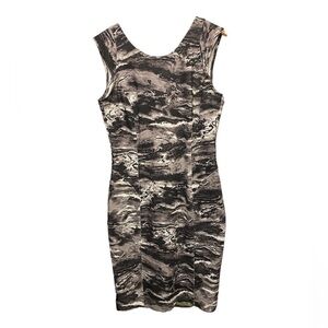 Jennifer Lopez Bodycon Marble‎ Sleeveless Dress